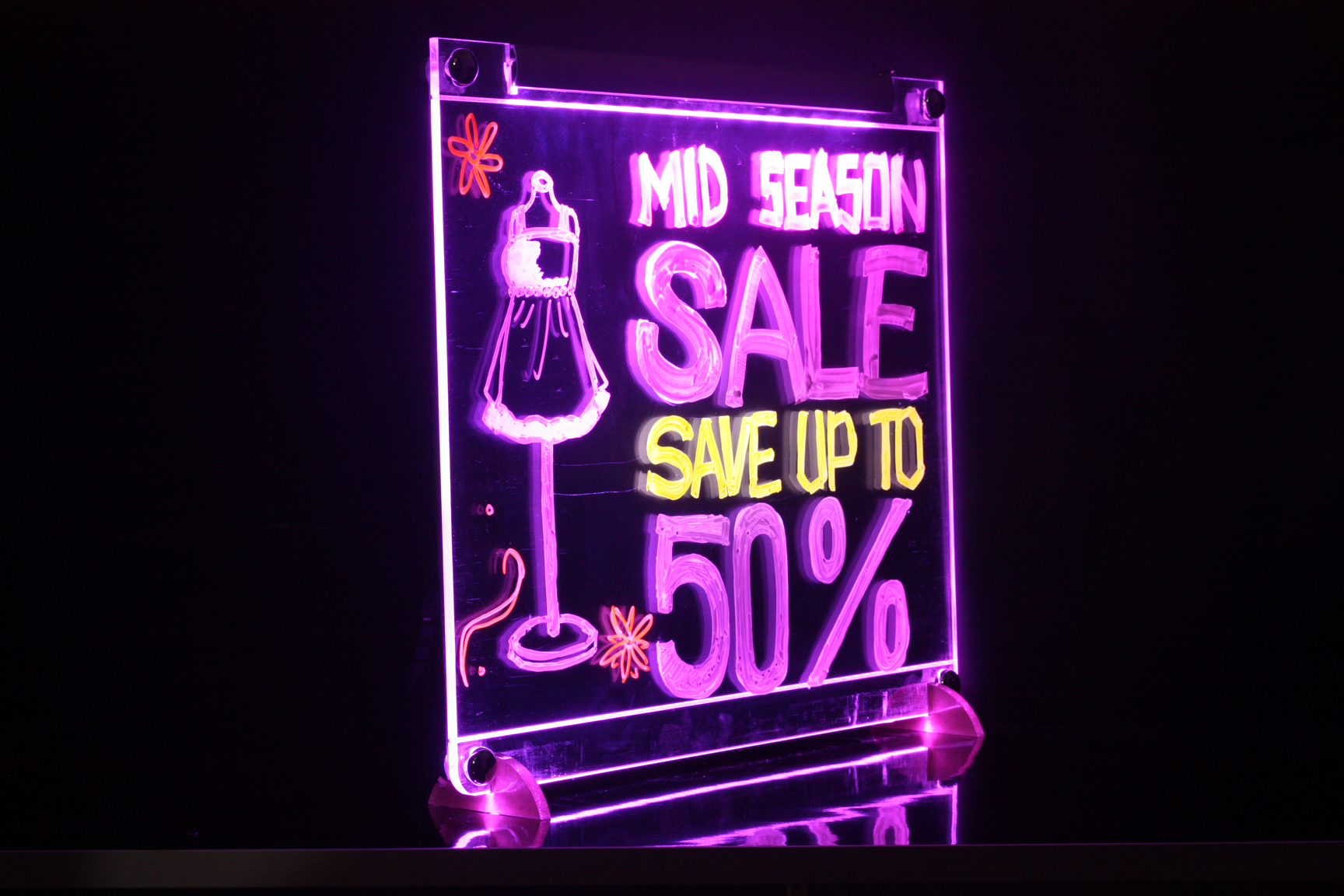 Full Glass & Acrylic Led Writing Board, For Promotion, Board Size: 80X60 cm  at Rs 5504.47 in Ernakulam